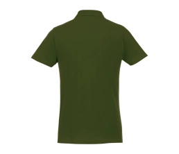 Мужское поло Helios с коротким рукавом, зеленый армейский, XL