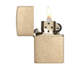 Зажигалка ZIPPO Armor™с покрытием Tumbled Brass, латунь/сталь, золотистая, матовая, 38x13x57 мм