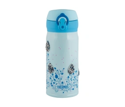 Термос из нерж. стали тм THERMOS JNL-350-SWFLOWER, голубой