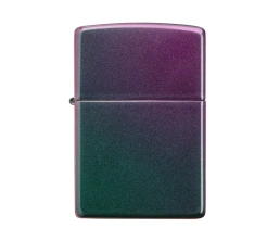 Зажигалка ZIPPO Classic с покрытием Iridescent, латунь/сталь, фиолетовая, матовая, 38x13x57 мм