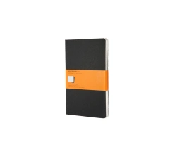 Записная книжка Moleskine Cahier (в линейку, 3 шт.), Large (13х21см), черный, A5