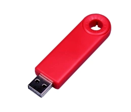 USB-флешка промо на 8 Гб прямоугольной формы, выдвижной механизм, красный, 8Gb