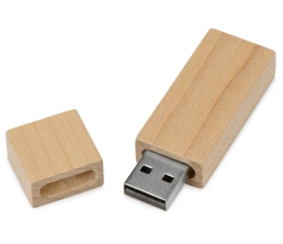 Флеш-карта USB 2.0 16 Gb «Woody» с магнитным колпачком, натуральный, 16Gb