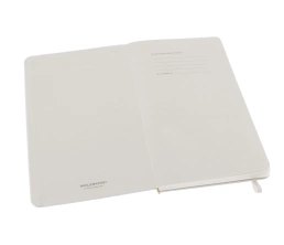 Записная книжка Moleskine Classic (в линейку) в твердой обложке, Large (13х21см), белый, A5