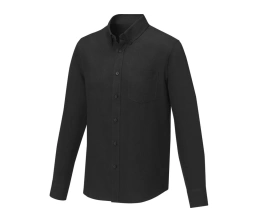 Pollux Мужская рубашка с длинными рукавами, черный, 5XL