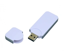 USB-флешка на 64 ГБ в стиле I-phone, прямоугольнй формы, белый, 64Gb