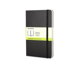 Записная книжка Moleskine Classic (нелинованный) в твердой обложке, Pocket (9x14см), черный, A6