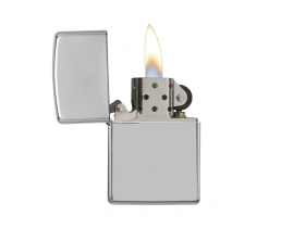 Зажигалка ZIPPO Classic с покрытием High Polish Chrome, латунь/сталь, серебристая, 38x13x57 мм