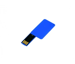 USB-флешка на 16 Гб в виде пластиковой карточки, синий, 16Gb