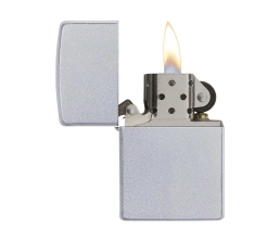 Зажигалка ZIPPO Classic с покрытием Satin Chrome™, латунь/сталь, серебристая, матовая, 38x13x57 мм