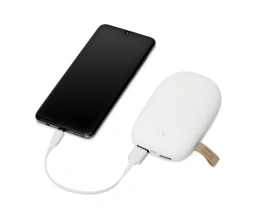 Универсальное зарядное устройство power bank в форме камня. 7800MAH. white, 7800 mAh