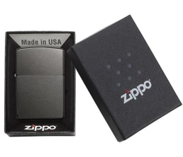 Зажигалка ZIPPO Classic с покрытием Gray Dusk , латунь/сталь, серая, матовая, 38x13x57 мм