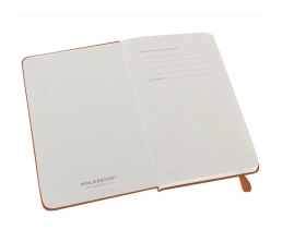 Записная книжка Moleskine Classic (в линейку) в твердой обложке, Pocket (9x14см), оранжевый коралл, A6