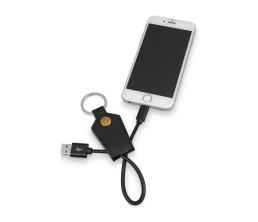 Кабель-брелок USB-Lightning «Pelle», черный