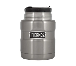 Термос из нерж. стали с ложкой тм THERMOS SK3000-SBK 0,47L, стальной