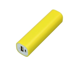 PB030 Универсальное зарядное устройство power bank  прямоугольной формы. 2600MAH. Желтый, 2600 mAh