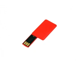 USB-флешка на 8 Гб в виде пластиковой карточки, красный, 8Gb