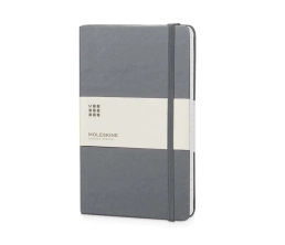 Записная книжка Moleskine Classic (в линейку) в твердой обложке, Large (13х21см), серый, A5