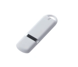 USB-флешка на 8 ГБ 3.0 USB, с покрытием soft-touch, белый, 8Gb