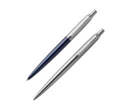 Набор из 2х ручек в подарочной коробке: Parker Jotter Essential, Royal Blue CT и Parker Jotter Essential, St. Steel СT