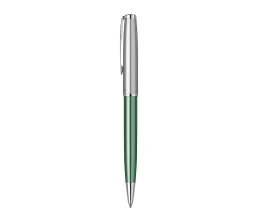 Шариковая ручка Parker Sonnet Essentials Green SB Steel CT, цвет чернил black, перо: M, в подарочной упаковке.