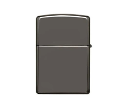 Зажигалка ZIPPO Classic с покрытием Black Ice, латунь/сталь, чёрная, глянцевая, 38x13x57 мм