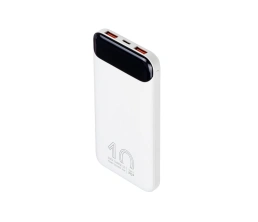 RIVACASE VA2540 (10 000mAh), QC/PD 20W внешний аккумулятор с дисплеем, белый 12/48