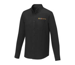 Pollux Мужская рубашка с длинными рукавами, черный, XL