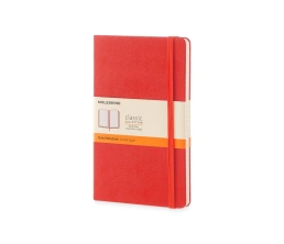 Записная книжка Moleskine Classic (в линейку) в твердой обложке, Large (13х21см), красный, A5