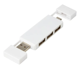 Mulan Двойной USB 2.0-хаб, белый