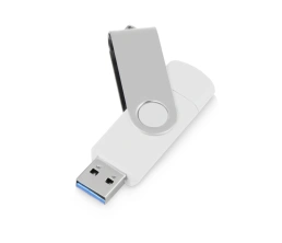 USB3.0/USB Type-C флешка на 16 Гб «Квебек C», белый, 16Gb