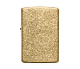 Зажигалка ZIPPO Classic с покрытием Tumbled Brass, латунь/сталь, золотистая, матовая, 38x13x57 мм