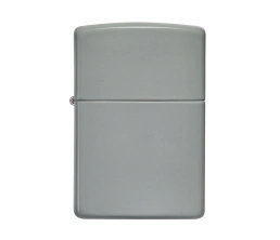 Зажигалка ZIPPO Classic с покрытием Flat Grey, латунь/сталь, серая, глянцевая, 38x13x57 мм