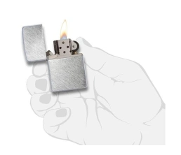 Зажигалка ZIPPO с покрытием Herringbone Sweep, латунь/сталь, серебристая, матовая, 38x13x57 мм