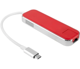 Хаб USB Rombica Type-C Chronos Red