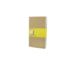 Записная книжка Moleskine Cahier (в клетку, 3 шт.), Large (13х21см), бежевый, A5