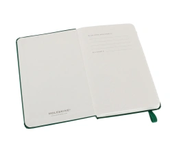 Записная книжка Moleskine Classic (в линейку) в твердой обложке, Pocket (9x14см), зеленый, A6