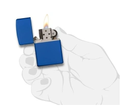 Зажигалка ZIPPO Classic с покрытием Royal Blue Matte, латунь/сталь, синяя, матовая, 38x13x57 мм