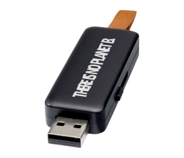 USB-флеш-накопитель Gleam объемом 8 ГБ с подсветкой, черный, 8Gb