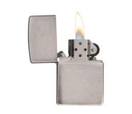 Зажигалка ZIPPO Classic с покрытием Brushed Chrome, латунь/сталь, серебристая, матовая, 38x13x57 мм