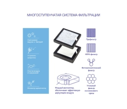 Многофункциональный очиститель + обеззараживатель 4 в 1, RMA-103-02, черный