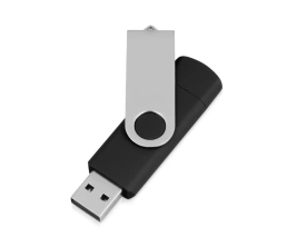 USB/micro USB-флешка 2.0 на 16 Гб «Квебек OTG», черный, 16Gb