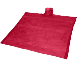 Одноразовый дождевик Mayan с чехлом для хранения из материалов, переработанных по стандарту GRS - Красный