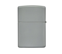 Зажигалка ZIPPO Classic с покрытием Flat Grey, латунь/сталь, серая, глянцевая, 38x13x57 мм