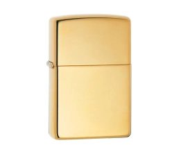 Зажигалка ZIPPO Classic с покрытием High Polish Brass, латунь/сталь, золотистая, 38x13x57 мм