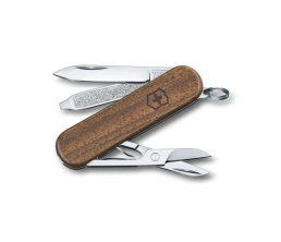 Нож-брелок VICTORINOX Classic SD, 58 мм, 5 функций, деревянная рукоять