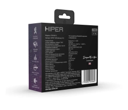 Беспроводные наушники HIPER TWS Mercury X12 (HTW-MX12) Bluetooth 5.1 гарнитура, Черный