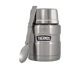 Термос из нерж. стали с ложкой тм THERMOS SK3000-SBK 0,47L, стальной