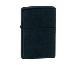 Зажигалка ZIPPO Classic с покрытием Black Matte, латунь/сталь, чёрная, матовая, 38x13x57 мм