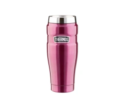 Кружка-термос со стальной колбой SK1005 Matte Raspberry leak proof Vacuum Travel Tumbler, 470ml., красный